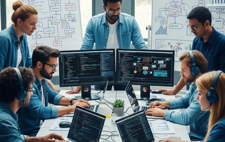 Online store displayed on a laptop screen.